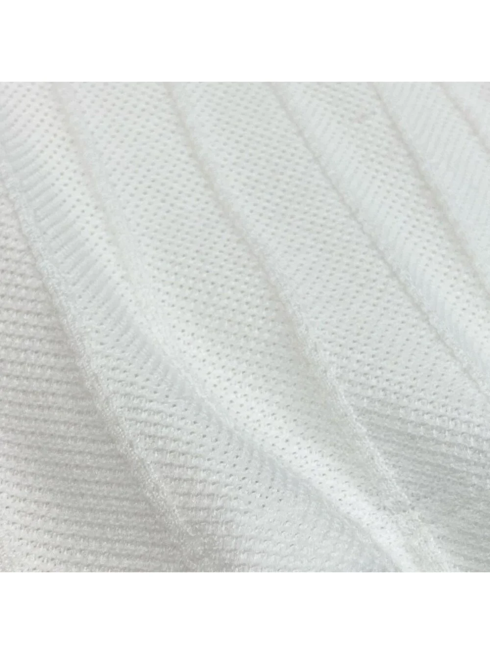 Dior Short Sleeve Knit Summer Sweater Emblem Embroidery White Cotton M